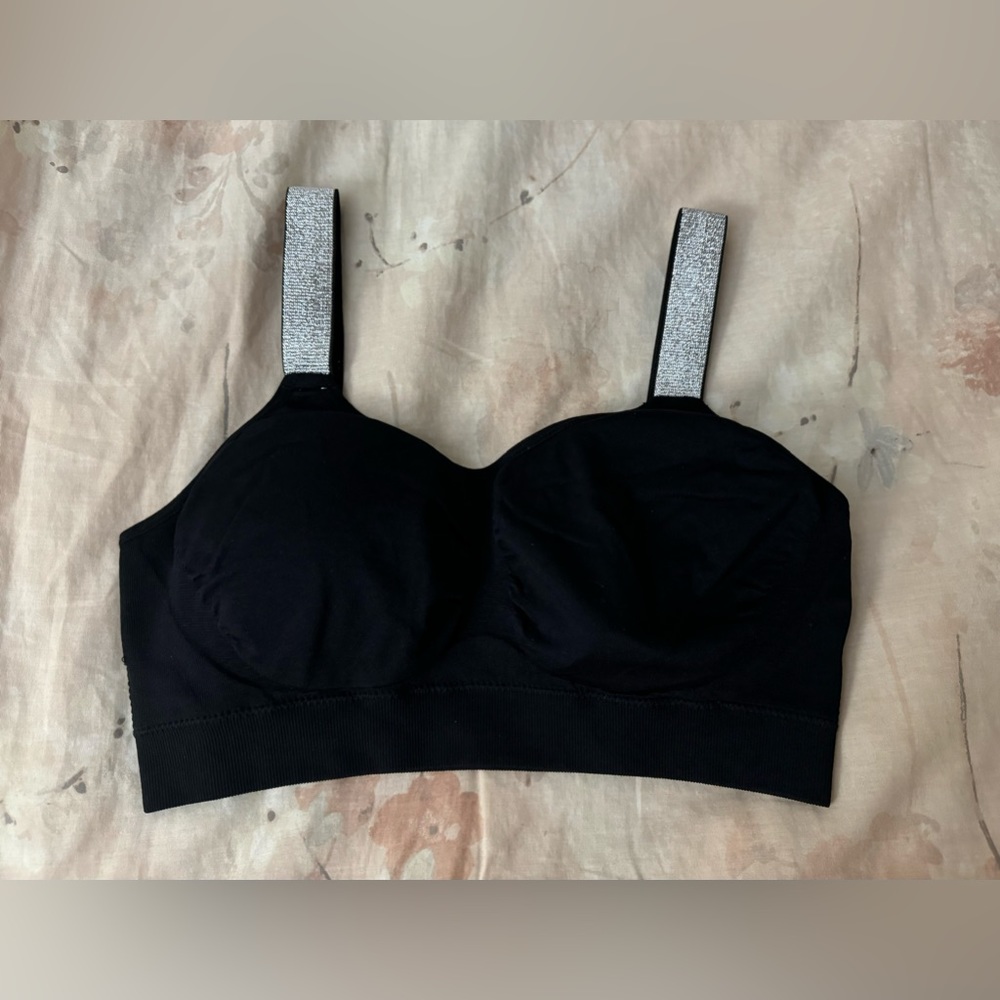 Like New SGML Wireless Bra with Wide Sparkly Straps
